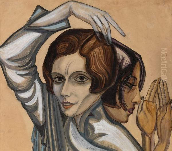 Two Oriental Girls: Tatiana Komisarjevsky-balieff And Natalia Molostova - view 1