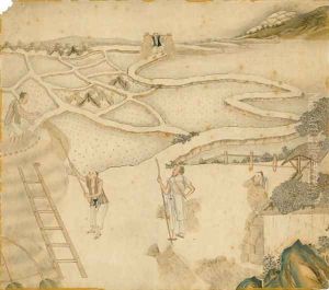 Harvest, from Gengzhi tu (Pictures of Tilling and Weaving) by Tang Yin