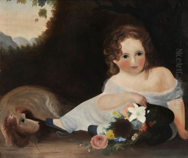 Miss Nellie Dugen Simpson And Her Dog - view 1