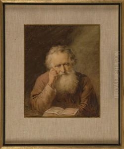 An Old Man Reading by Vasilij Ivanovic Surikov