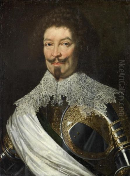 Portrait Of Charles De Lorraine,
Duc De Guise, Bust-length, In Armour And A White Lace Collar - view 1