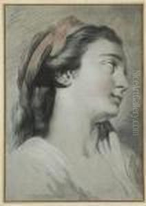 Portrait De Femme by Joseph Benoit Suvee