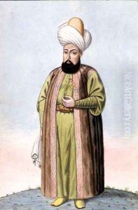 Othman (Osman) I (1259-1326), founder of the Ottoman empire, Sultan 1299-1326, from A Series of Portraits of the Emperors of Turkey, 1808