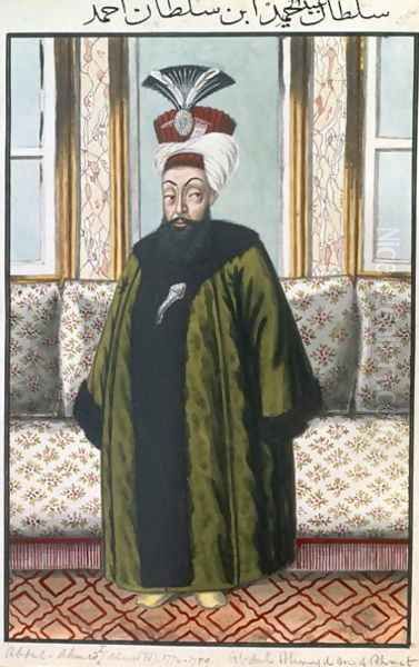 Abdul Hamid I (1725-89) Sultan 1774-89, from A Series of Portraits of the Emperors of Turkey, 1808 - view 1