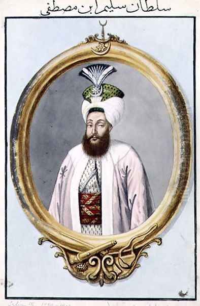 Selim III (1761-1808) Sultan 1789-1807, from A Series of Portraits of the Emperors of Turkey, 1808 - view 1