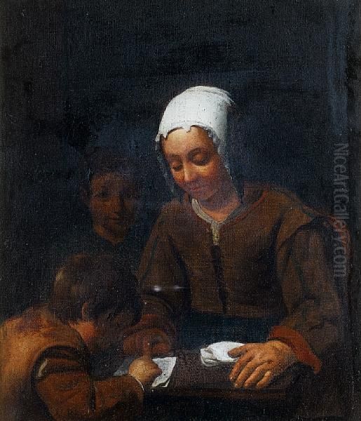 A Mother Instructing Her Children - view 1