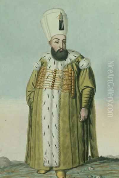 Amurath (Murad) III (1546-95) Sultan 1574-95, from A Series of Portraits of the Emperors of Turkey, 1808 - view 1