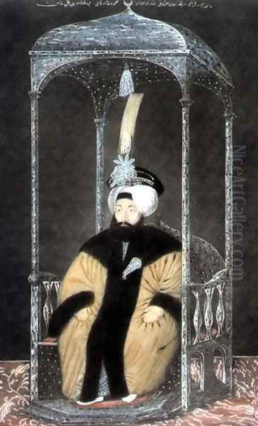Mahmud II (1785-1839) Sultan 1808-39, from A Series of Portraits of the Emperors of Turkey, 1815 - view 1