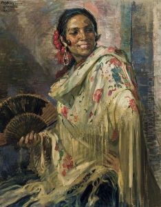 Femme A L'eventail by Philippe Swyncop