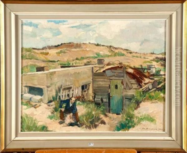 Homme Assis Devant Sa Baraque - view 1