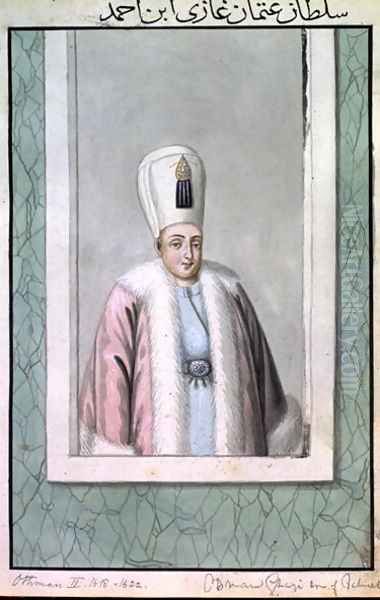 Othman (Osman) II (1603-22) Sultan 1618-22, from A Series of Portraits of the Emperors of Turkey, 1808 - view 1