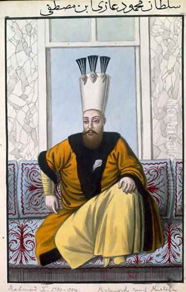 Mahmud I (1696-1754) Sultan 1730-54, from A Series of Portraits of the Emperors of Turkey, 1808 - view 1
