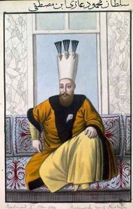 Mahmud I (1696-1754) Sultan 1730-54, from A Series of Portraits of the Emperors of Turkey, 1808