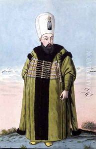 Ibrahim (1615-48) Sultan 1640-48, from A Series of Portraits of the Emperors of Turkey, 1808