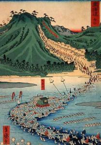 Kanaya, from the series Tokaido Highway, 1863