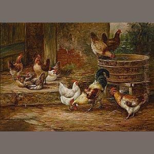 Barnyard Fowl by Arthur Fitzwilliam Tait
