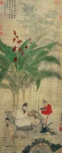 Boiling Tea, 1617 by Ding Yunpeng