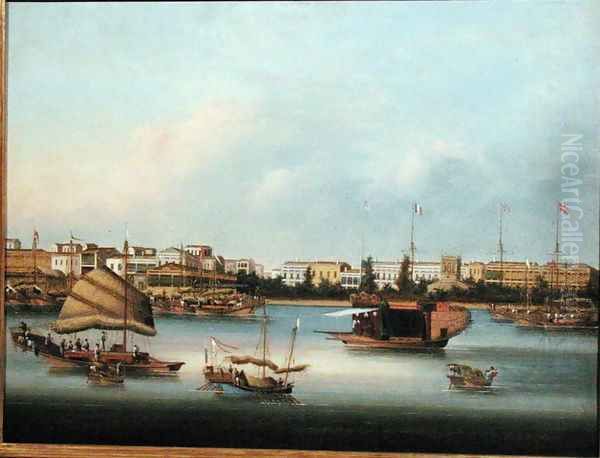 The Hongs at Canton, c.1855 - view 1