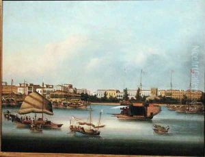 The Hongs at Canton, c.1855