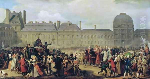 The Announcement of the signing of the Treaty of Versailles in 1783, 1837 - view 1