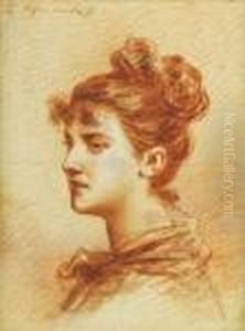 La Comtesse Tolstoe De Profil La Comtesse Tolstoe De Profil