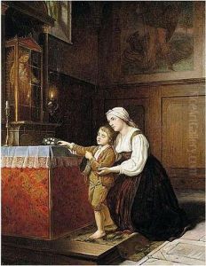 Praying To The Virgin by Theodore Tchoumakoff