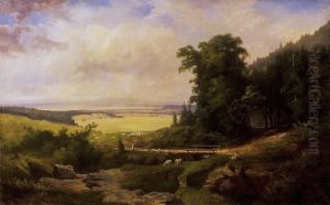 Romantic Landscape by Karoly Telepy