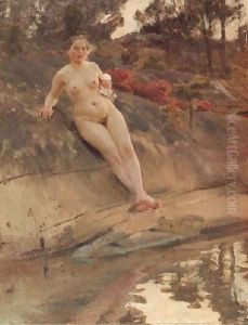 Solbadande flicka (Sunbathing girl) by Anders Zorn