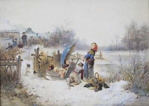 The Snowball Fight by Jan Mari Henri Ten Kate
