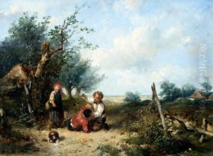 Stoeiende Kinderen by Jan Mari Henri Ten Kate
