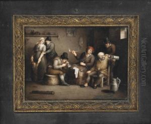 Peasants In A Tavern by David The Younger Teniers