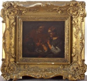 Figures Smoking In A Tavern Interior by David The Younger Teniers