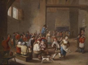 A Merry-making Party by David The Younger Teniers