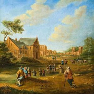 Busy Village Scenery