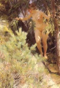 Naken under en gran (Nude under a fir) by Anders Zorn