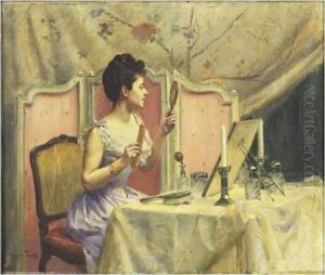 Jeune Femme A Sa Toilette
