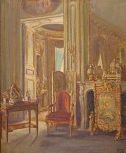 Petit Salon, Louis Xvi, Dans Un Hotel Particulier, A Paris