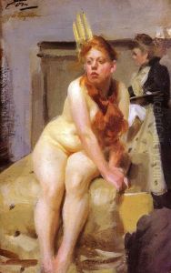 I Ateljen by Anders Zorn