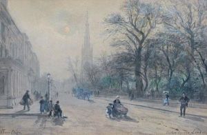 Onslow Square, London by Pierre-Henri-Theodore Tetar van Elven