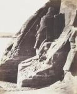 Nubie, Abousembil, Speos De Phre Colosse Meridional Vu De Profil by Felix Teynard