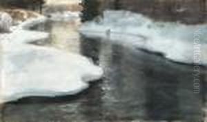 Snow-melting by Fritz Thaulow