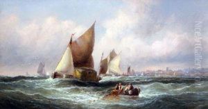 Shipping Off A Coast by William A. Thornley or Thornbery