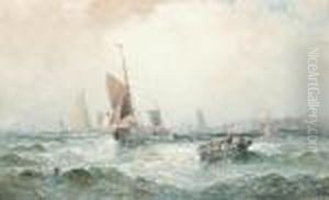 Congested Waters In The Channel by William A. Thornley or Thornbery