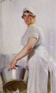 A Kitchen Maid by Anders Zorn