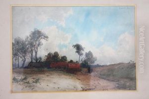 Vue De Ferme A Noisiel by William Georges Thornley