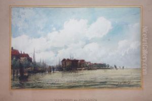 Vue Du Port De Dordrech by William Georges Thornley