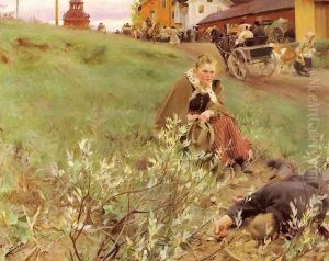 Mora Marknad (The Mora Fair) by Anders Zorn