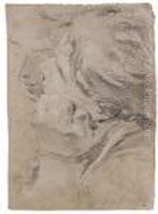 A Study Of Two Male Heads by Giovanni Battista Tiepolo