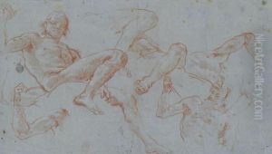 Figure Studies For The Fresco 
Ceiling Over The Neumann Staircase In The Residenz, Wurzburg