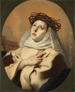 Saint Catherine Of Siena by Giovanni Battista Tiepolo